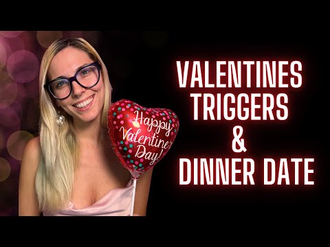 ASMR for Valentine's Day Triggers & Dinner Date | Relaxing Vibes