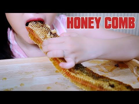 ASMR Giant honey comb , eating sound , cutting sound PART 04 | LINH-ASMR
