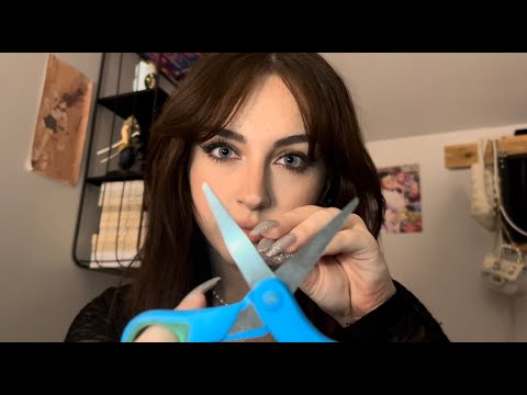 ASMR- Removing Your Negative Energy + Positive Affirmations☺️ (pulling, snipping and scratching)