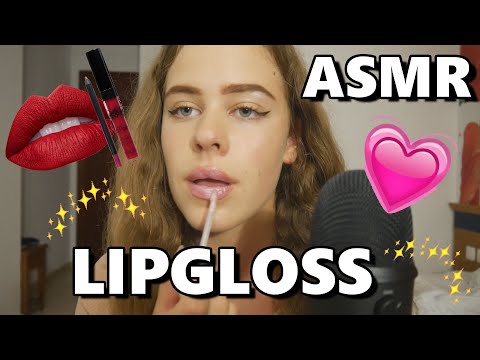 ASMR Up Close Lipgloss Application 💄| Tingly Lipgloss Sounds👄👸