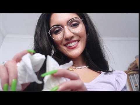 ASMR Friend Does Your Skincare🧚‍♀️ Detailed Face Exam, Face Massage, Personal Attention, Pampering