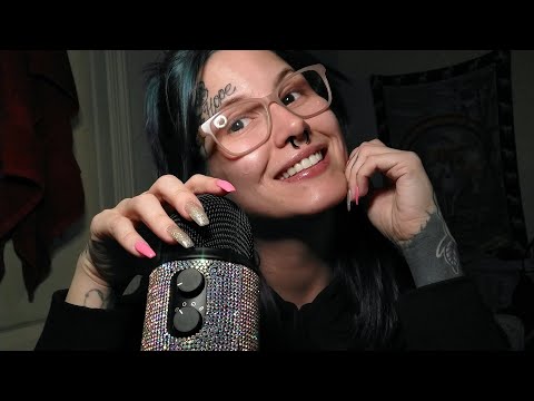 ASMR | Glasses tapping & mouth sounds