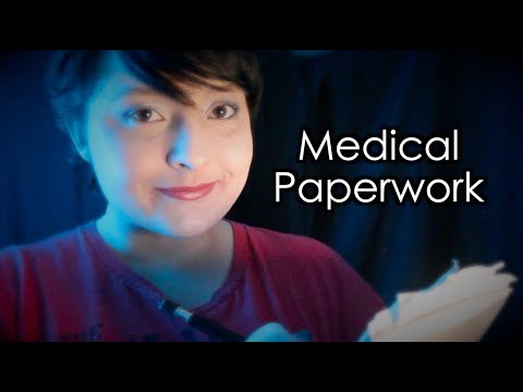 Medical Paperwork 🏥 [ASMR] Role Play 📝 English Accent