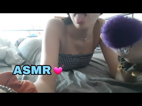 ♡ASMR Brushing The Your Face|Month Sounds ♡