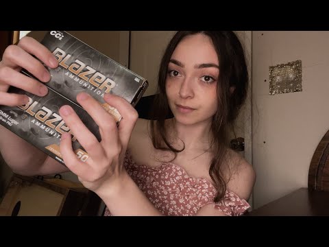 ASMR Intense Ammo Shaking, Fondling, Tapping Sounds For Relaxation and Deep Sleep w/ Whispering