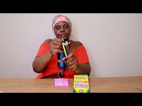 COLORED PENCILS ASMR CHEWING GUM