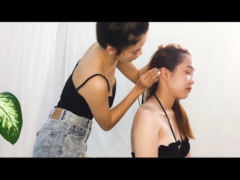 NO AD | ASMR  | ASIAN GIRL | 2 Pretty Girls massage # 36