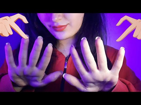 ASMR🌌 Fast taping + face touching + massag with hand movements 😌👐