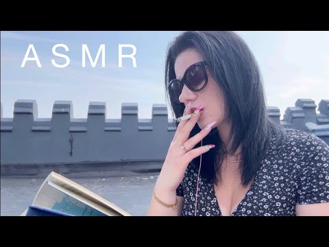 ASMR | Reading To You & Smoking Cigarettes 📚 (Whispering & Book Triggers)