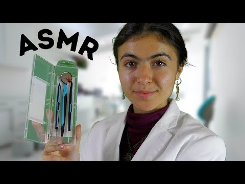 ASMR || dentist cleans your teeth