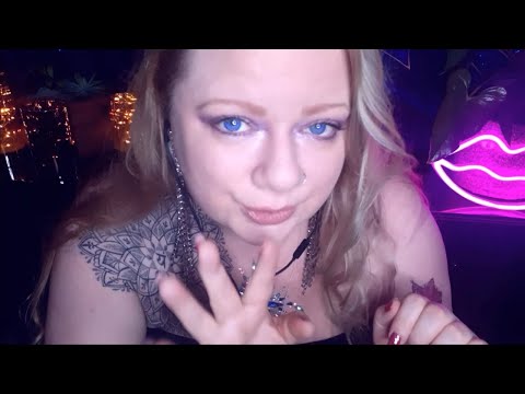 ASMR Mouth sounds| Chest rhinestone tapping/scratching tapping (soft speaking and whispers)