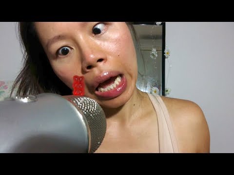 ASMR I EAT YOU. Gummy Bears Mouth Sounds & Trigger Words: Toasted Coconut, A lil bit, Coca Cola