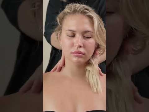 ASMR Hair brushing massage pretty girl