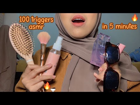 100 triggers in 5 minutes🔥| no talking | asmr Indonesia