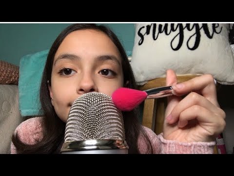 ASMR MOUTH SOUNDS AND MIC BRUSHING