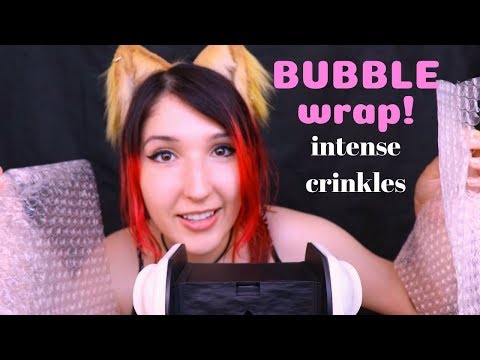 ASMR - BUBBLE WRAP ~ On Your Ears! Intense Crinkly Sounds for Sleepytime ~