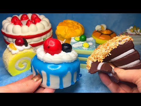 ASMR Realistic Cake Squishies (Whispered, Tracing)