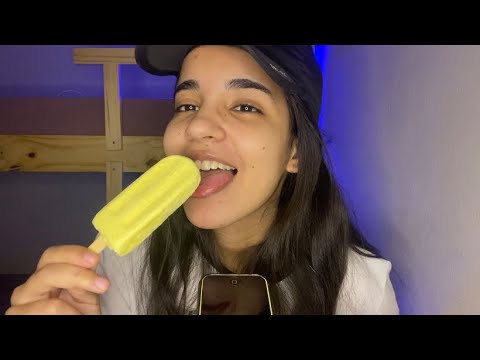 ASMR: ice cream! chupando sorvete | eating & licking sounds (mukbang)