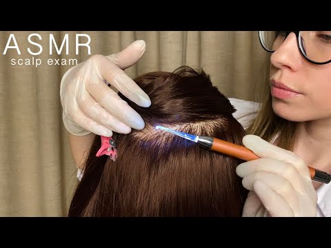 АСМР Детальный осмотр кожи головы • ДЛЯ 100% РАССЛАБЛЕНИЯ И СНА! • ASMR Detailed scalp exam