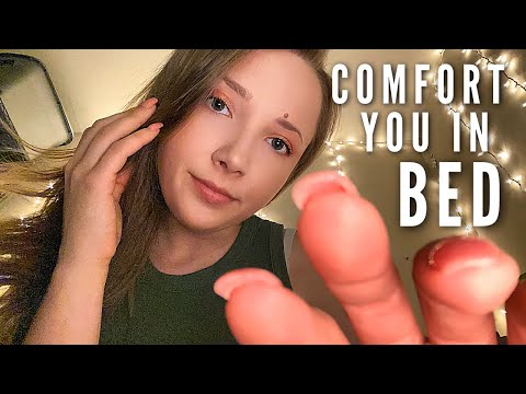 ASMR Comforting You In Bed | Gentle Personal Attention, Touching Your Face, Scalp Scratching