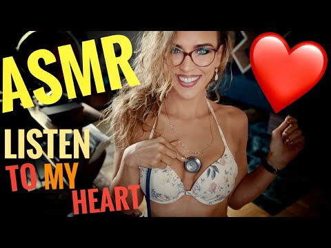 ASMR Gina Carla ❤️ Listen To My Heart! Slow Heartbeat to calm you down!