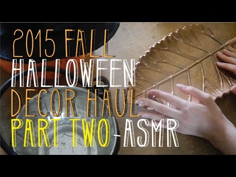 ASMR Fall Halloween Autumn Decor Haul 2015 | Part 2 | LITTLE WATERMELON