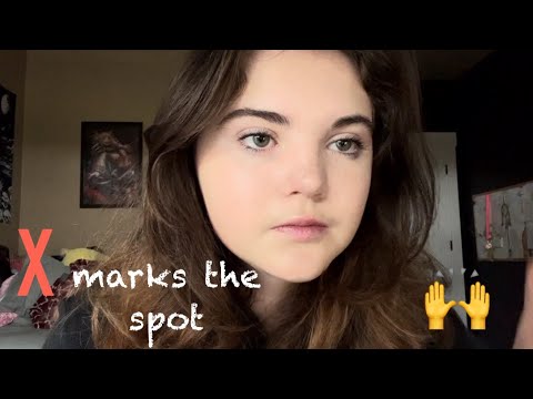 X marks the spot ASMR (lots of hand movements)