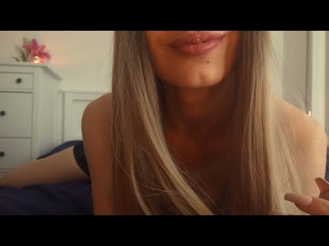 ASMR Girlfriend SPOILS YOU (close-up Attention, Kisses, Hairplay💖)