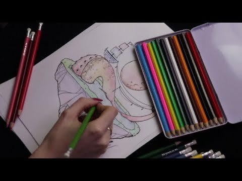 Relaxing Colouring and Whispering (ASMR)