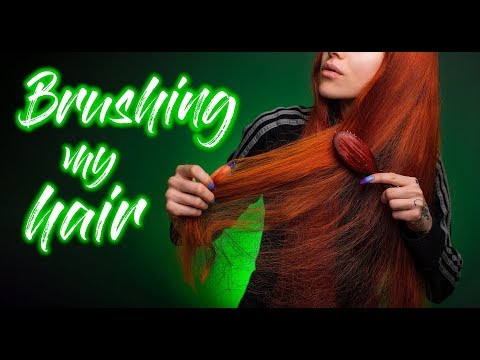 ASMR - BRUSHING MY 28" HAIR + scalp massage 💆 no talking