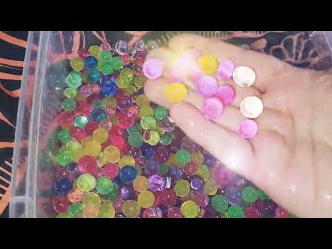 [ASMR] Playing with water beads and soft speaking 💦🔮