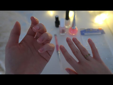 ASMR Doing My Nails Tapping