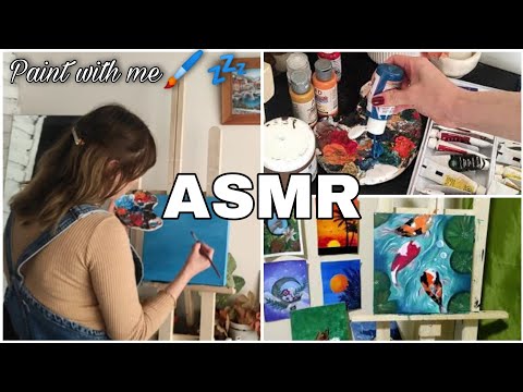 ASMR en español* Pintando 🎨🖌️/ Asmr para RELAJARTE * Paint with me 💤