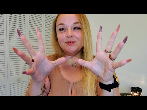 ASMR | Are you Ticklish?? | Whispering, Repetitive Hand Movements, Long Nails
