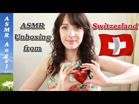 ASMR Unboxing, Eating and Soft Speaking Video - Food from Switzerland