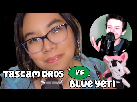ASMR TRIGGERS & MOUTH SOUNDS - TASCAM VS BLUE YETI (Whispering) 😴⭐ [Collab w/ @asmrwithlevi ]