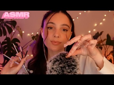 ASMR bug searching 🪳🪲 (removing energy bugs ✨ on fluffy mic) [GER]