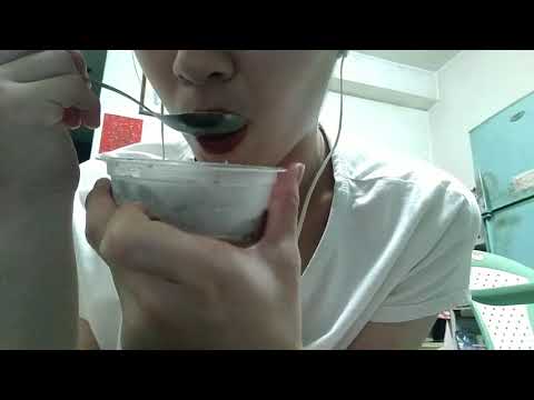 ASMR Eating Sound Frozen pudding
