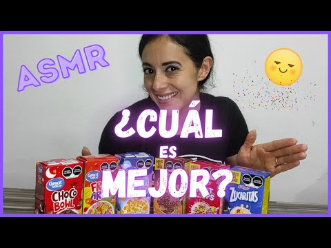 😋 ASMR Comiendo CEREALES "Baratos" vs "Caros" ¿CUÁL ES MEJOR? | ASMR en español | ASMR Kat