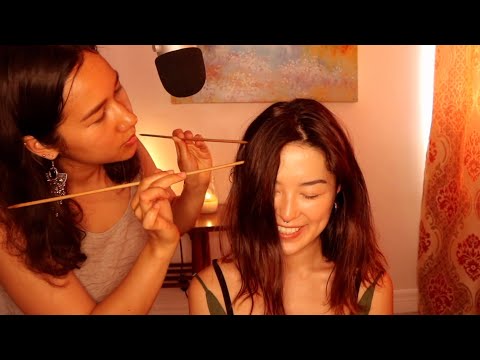 [ASMR] Real Person Scalp Check Exam with Sticks Compilation (Soft Spoken)