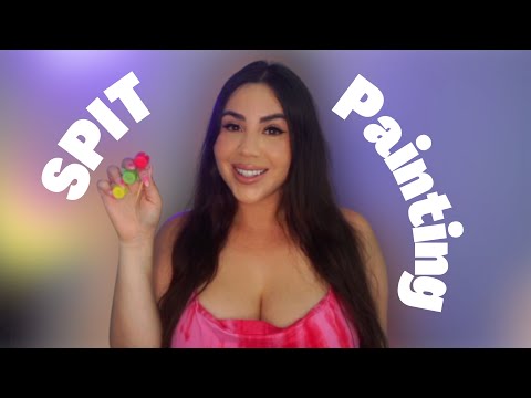 ASMR Spit Painting INTENSE Mouth Sounds