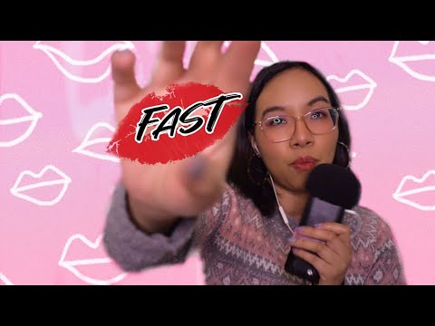 ASMR 1 MINUTE - SHUT UP & KISS ME IN DIFFERENT LANGUAGES (FAST Mouth Sounds & Hand Movements) 🤫💋