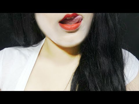 ASMR Mouth Sounds (Licking Sounds, Whisper For Stress) ♡