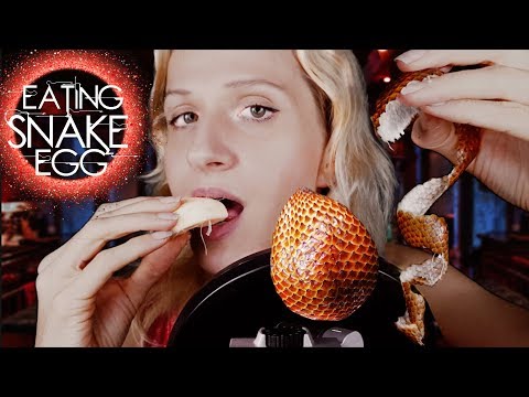 ASMR Eating SNAKE EGGS [Fruit] Crunchy Chewing | Sounds Ear To Ear