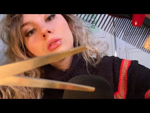 ASMR Up Close Haircut 💇‍♀️ (tingly personal attention)
