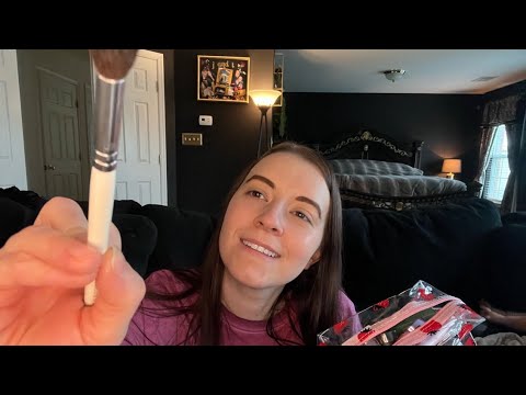 ASMR Role Play: In Home Makeup Consultation (rummaging & brushing)