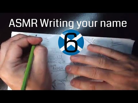 ASMR Writing your name 6