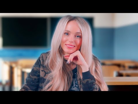 Cute Girl in Class Has A CRUSH!  💕  Could It Be YOU? 📚🎓 (ASMR Roleplay)