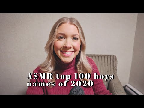 ASMR top 100 baby boy names of 2020