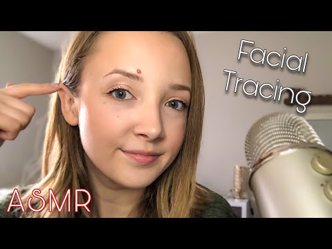 ASMR Tracing My Face | Close Up Whispering